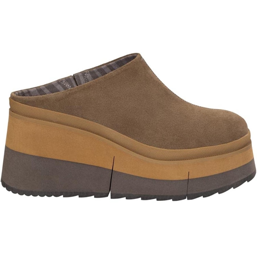 NEW “Naked Feet” brown platform clogs - Size 7.5